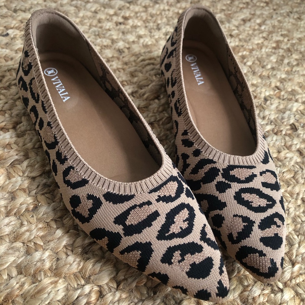 Vivaia Pointed-Toe Ballet Flats (Aria 5°). Size 36.5